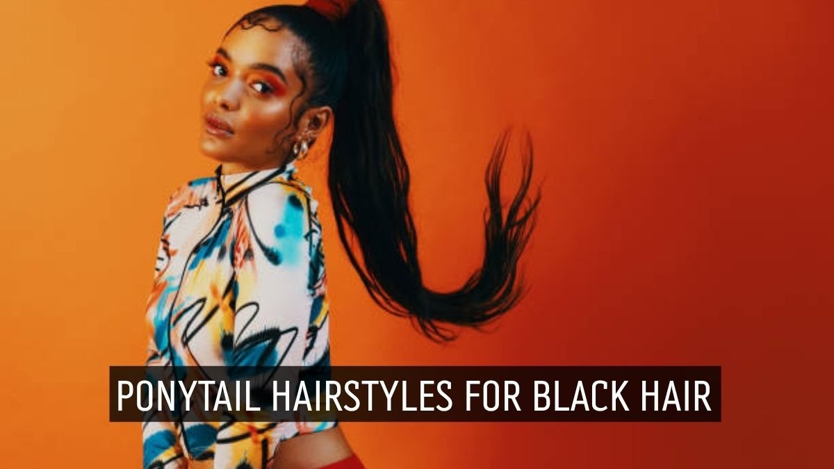 Black woman with a sleek high ponytail hairstyle