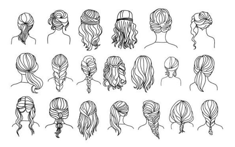 cute hairstyles for long hair with simple details.
