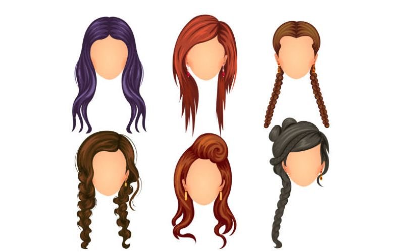 cute hairstyles for long hair for school and work.