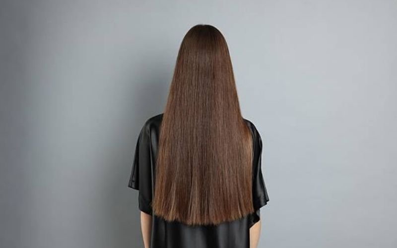 healthy repaired hair after hair mask treatment