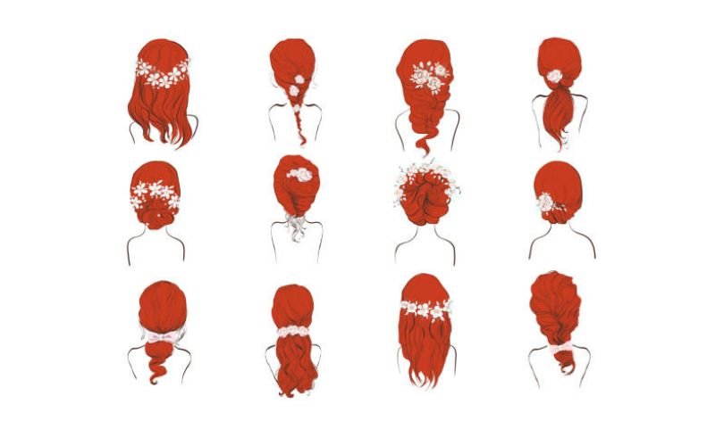 easy hairstyles for short hair with accessories.