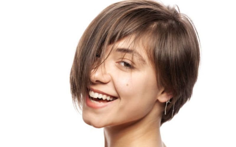 final look of easy hairstyles for short hair.