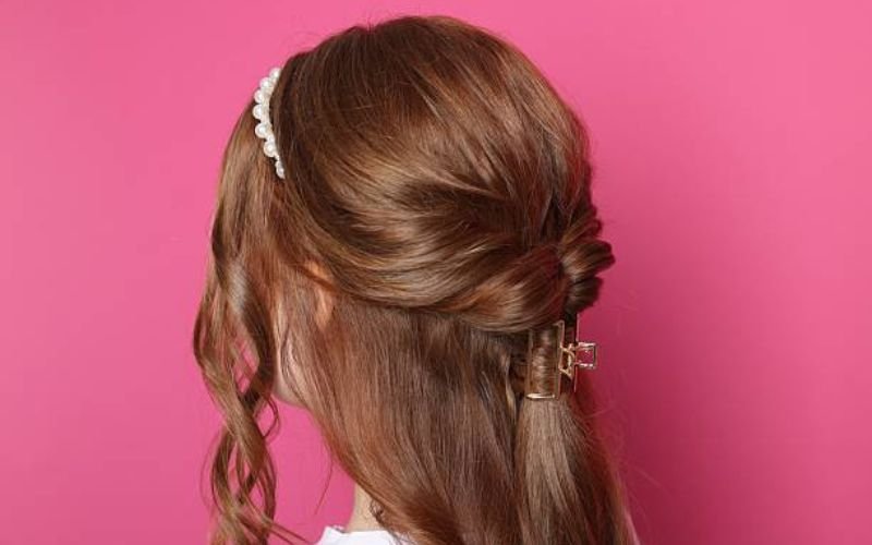 low claw clip updo elegant hairstyle for work