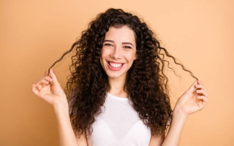 healthy defined curly hair after routine beginners